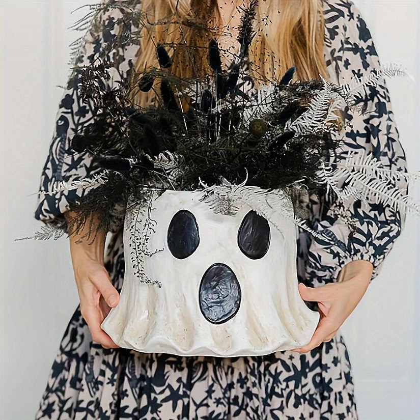 Edge Collections - White - Resin Ghost Bucket Vase! Image
