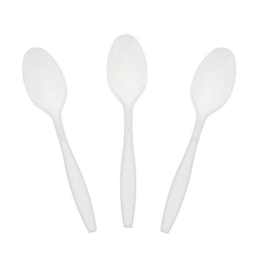 Edge Collections  - White Retail Boxed Polystyrene Teaspoons! Image
