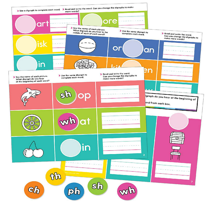 Edu-Clings Silicone Center: Digraphs Image