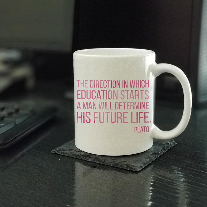 Education Shapes Life Ceramic Mug Image