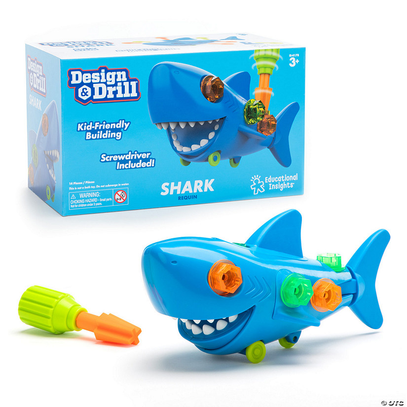 Educational Insights Design &amp; Drill Shark Image