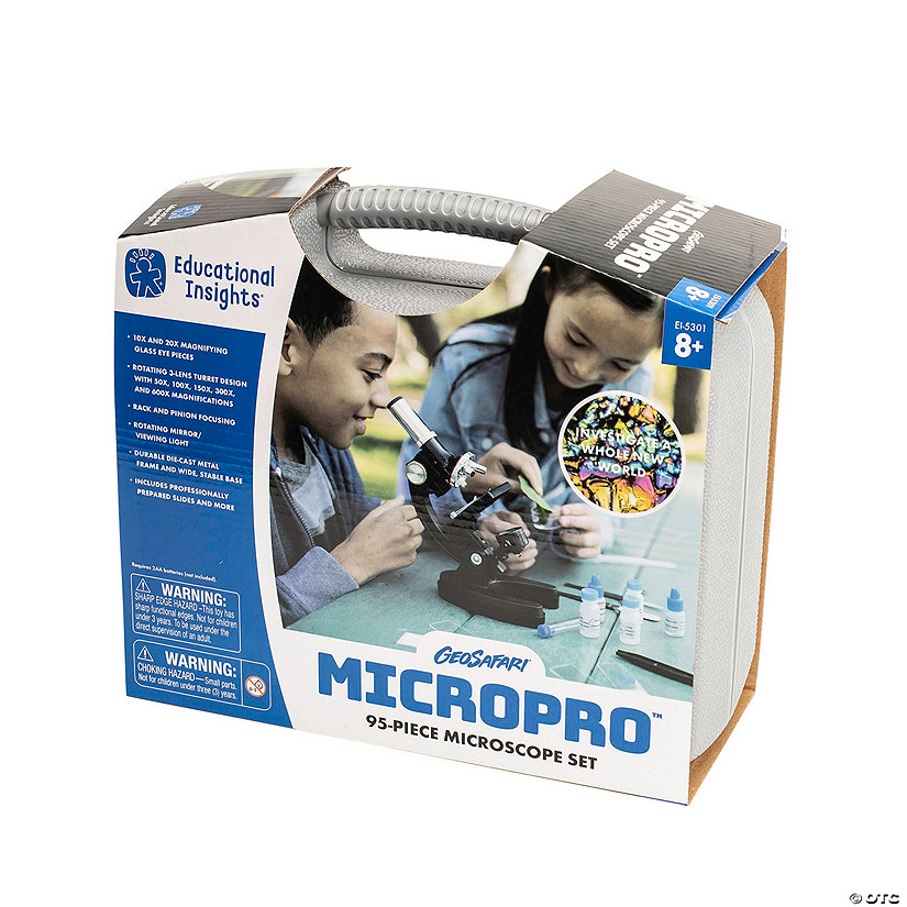 Educational Insights GeoSafari MicroPro 95-Piece Microscope Set Image