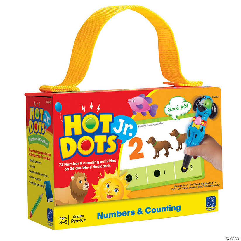 Educational Insights Numbers & Counting Hot Dots Jr. Card Set, 72 Per Set Image