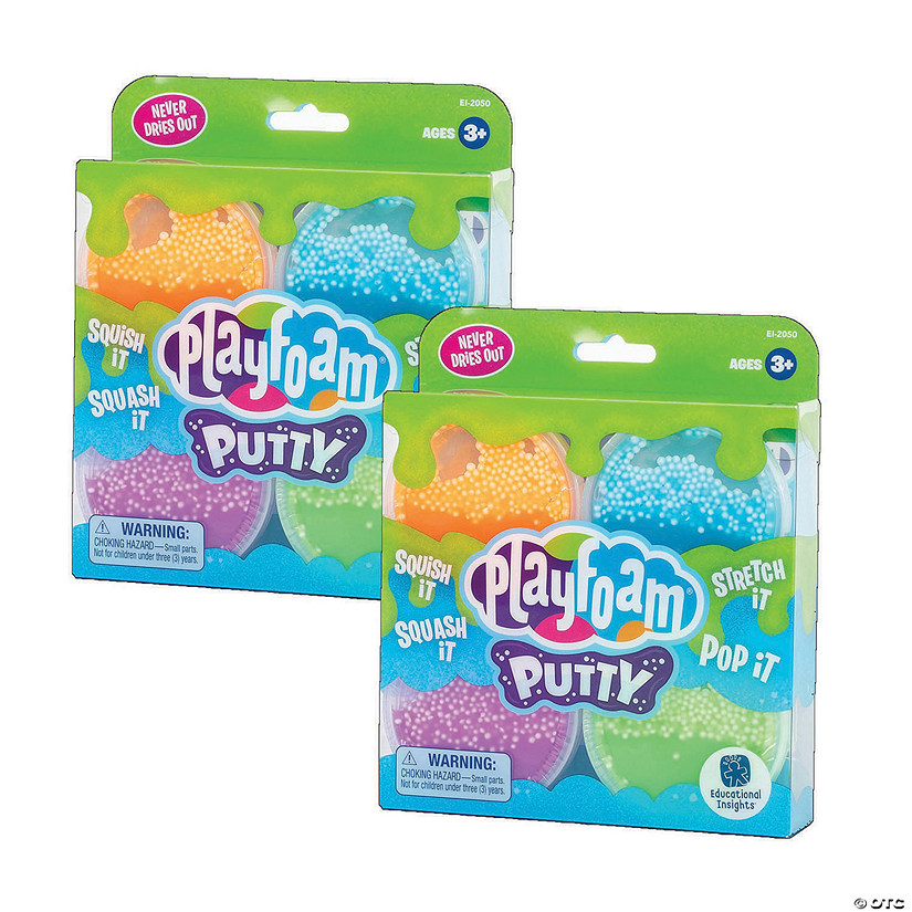 Educational Insights Playfoam&#174; Putty, 4 Per Pack, 2 Packs Image