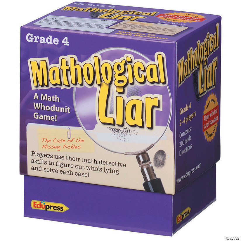 Edupress Mathological Liar Gr 4 Game Image