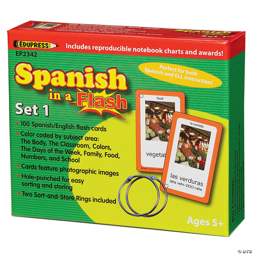 Edupress Spanish in a Flash&amp;#8482; Set 1 Image