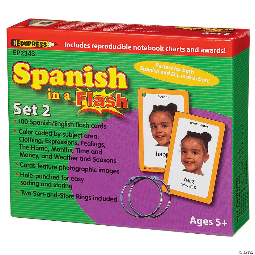 Edupress Spanish in a Flash&amp;#8482; Set 2 Image