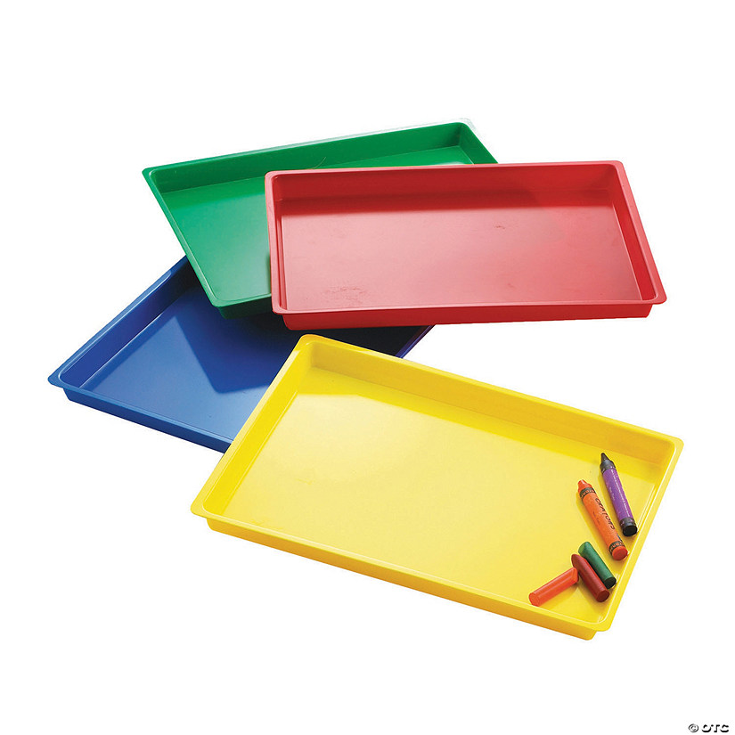 Edx Education Multipurpose Trays, Set of 4 Assorted Colors Image
