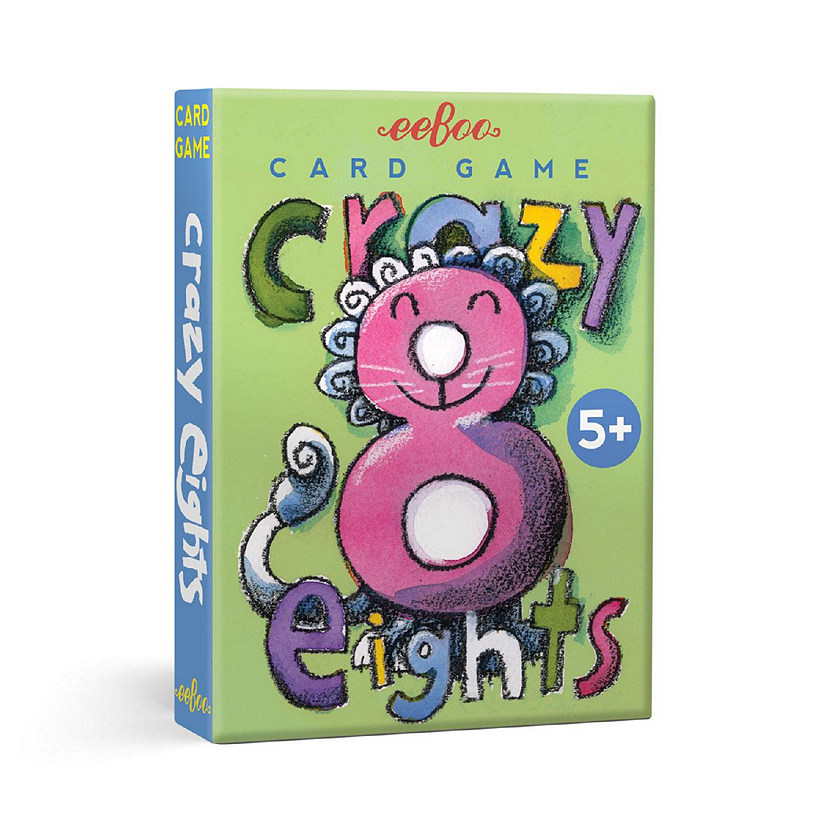 eeBoo Crazy Eight Playing Card Game Image