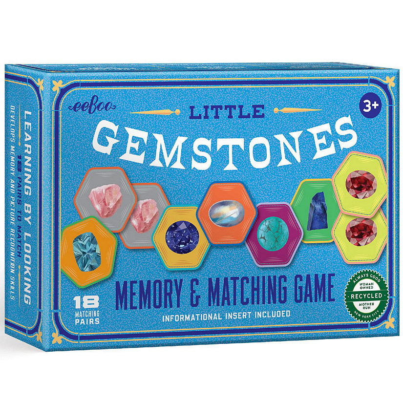 eeBoo: Little Gemstones Memory &amp; Matching Game Image