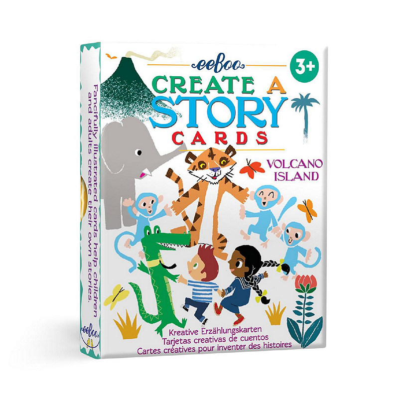 eeBoo: Volcano Island Create a Story Flash Cards Image