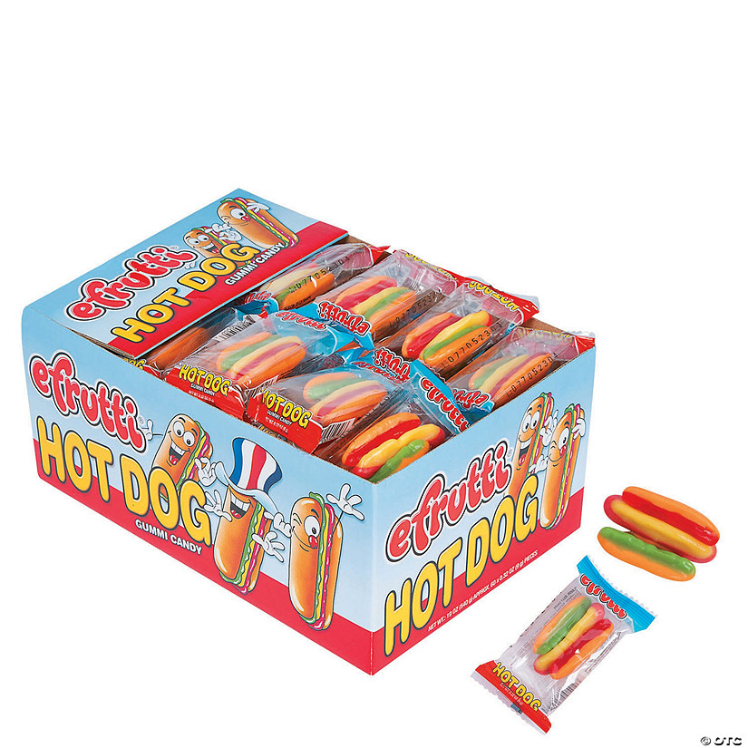 Efrutti<sup>&#174;</sup> Hot Dog Gummi Candy - 60 Pc. Image
