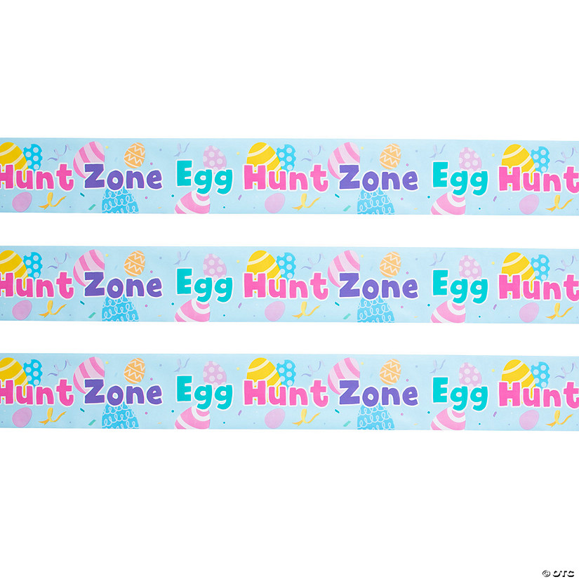 Egg Hunt Caution Tape Image