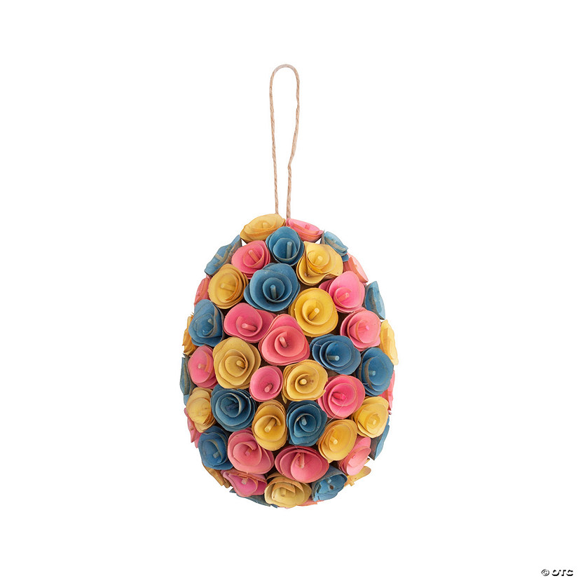 Egg-Shaped Easter Wreath Image
