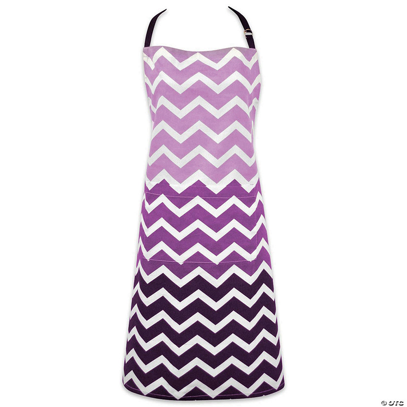 Eggplant Chevron Apron Image