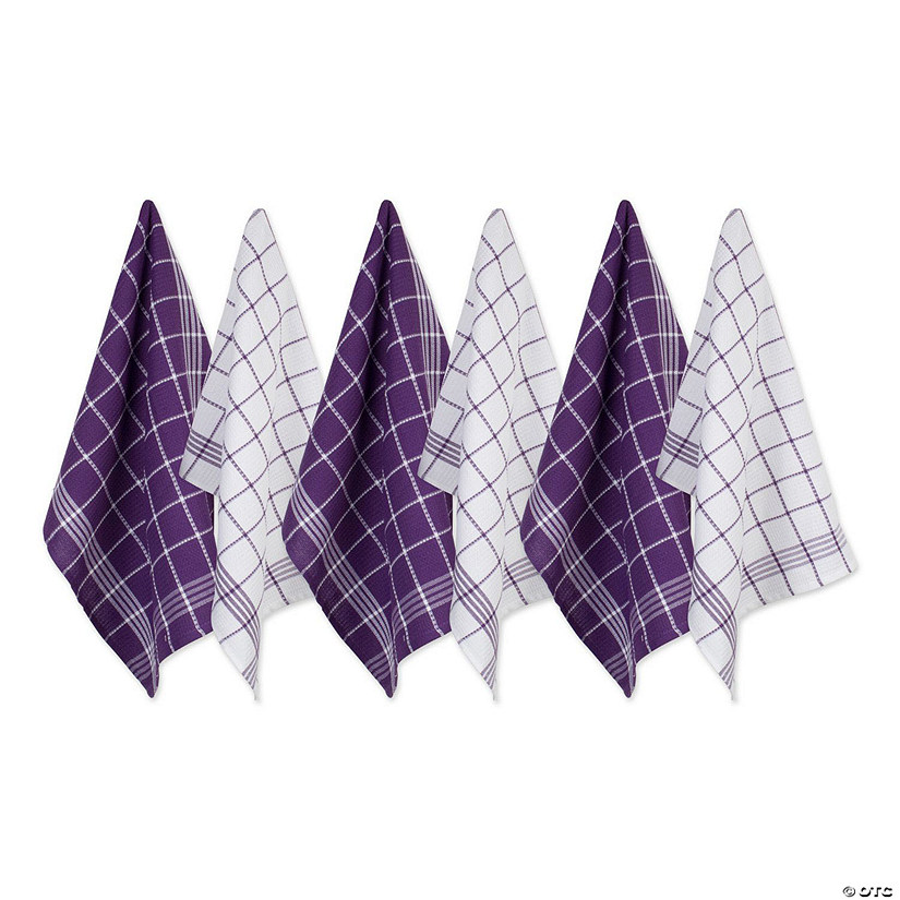 Eggplant Waffle Weave Dishtowel (Set Of 6) Image