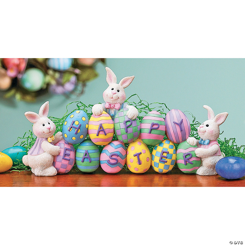 Eggs & Easter Bunnies Tabletop Decoration - Less Than Perfect Image