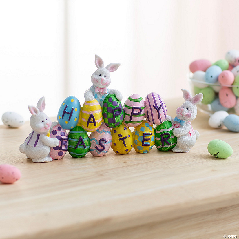 Eggs &amp; Easter Bunnies Tabletop Decoration Image