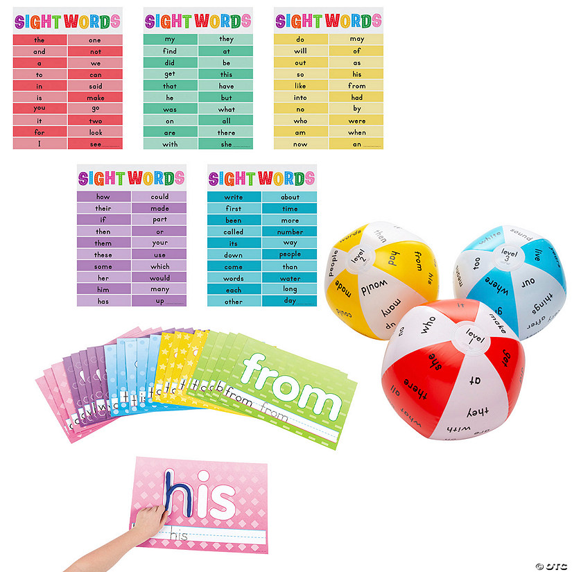 Elementary Classroom Sight Words Language Learning Kit - 42 Pc. Image