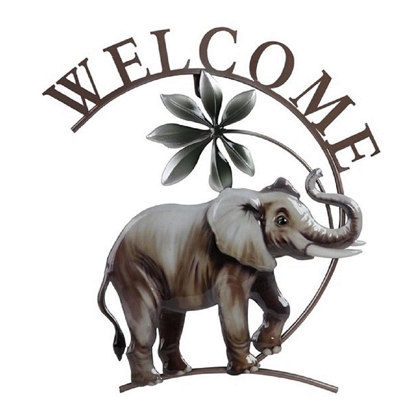 Elephant Wall Plaque 14 inches Image