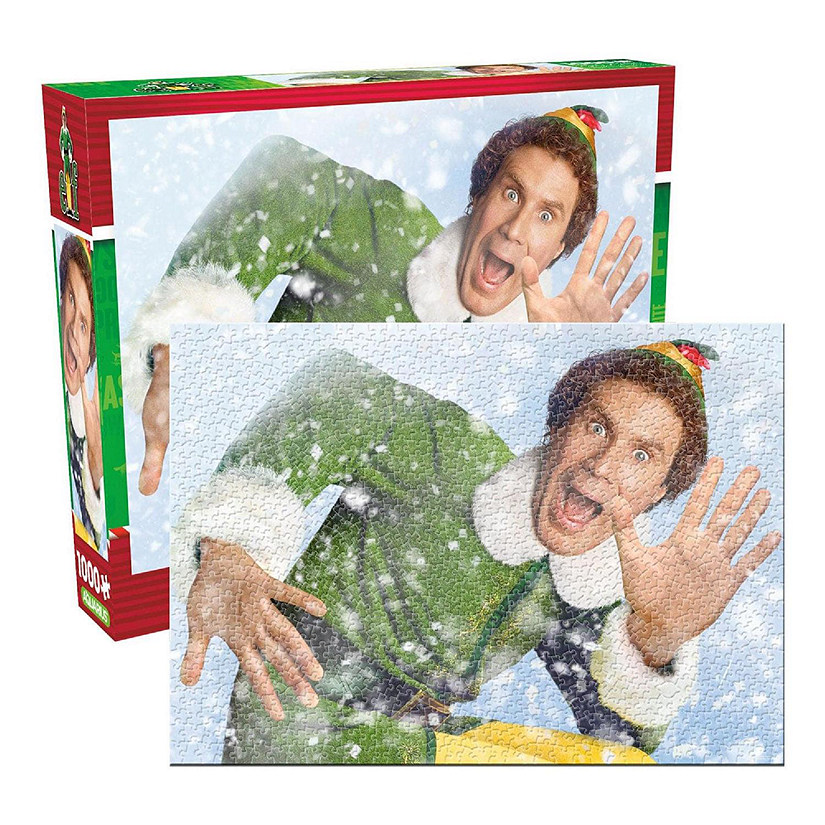 Elf 1000 Piece Glitter Snow Jigsaw Puzzle Image