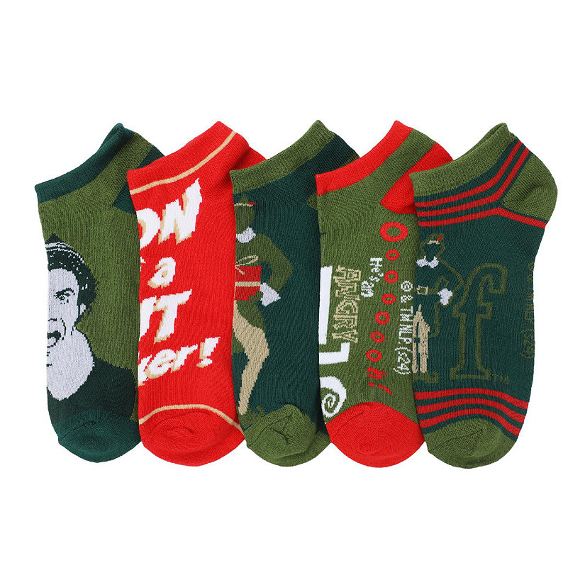 Elf Buddy Women's 5-Pair Ankle Socks-OSFA Image