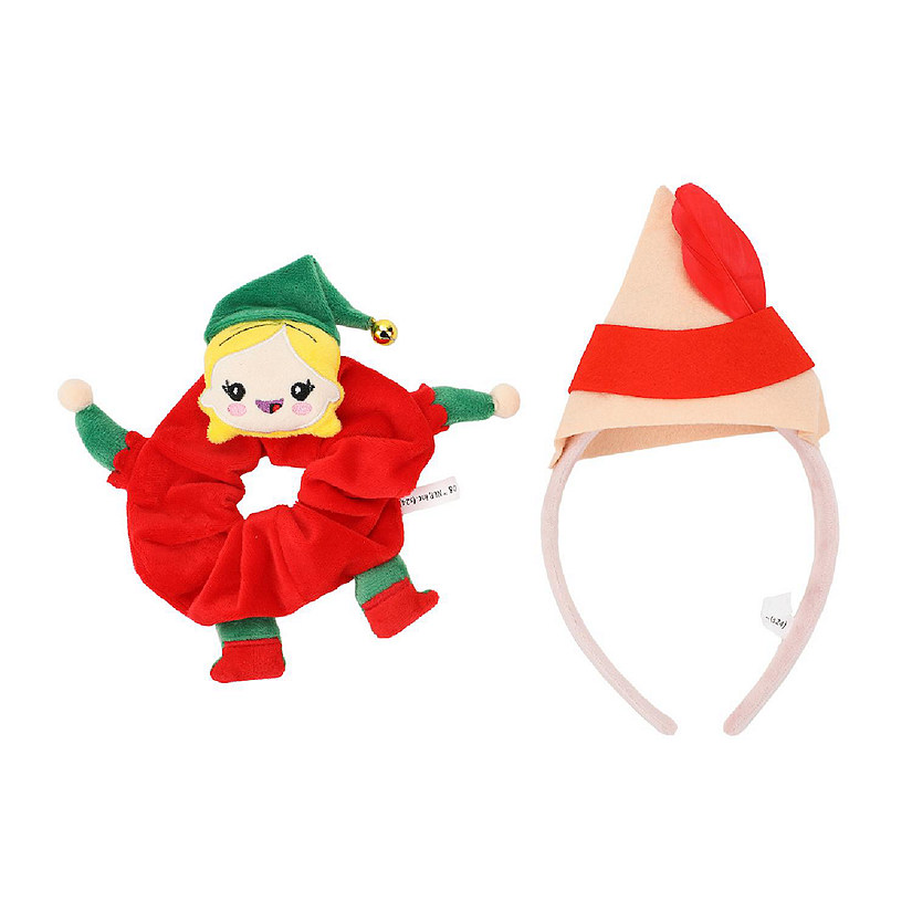 Elf Jovie 2-Piece Plush Headband &amp; Scrunchie Set Image
