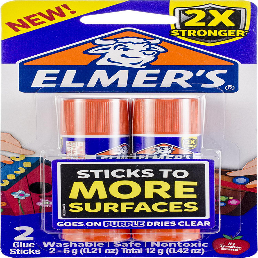 Elmer's Extra Strength Glue Sticks 2/Pkg-.21oz Each Image