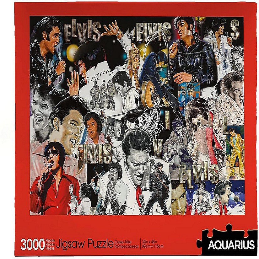 Elvis Presley Collage 3000 Piece Jigsaw Puzzle Image