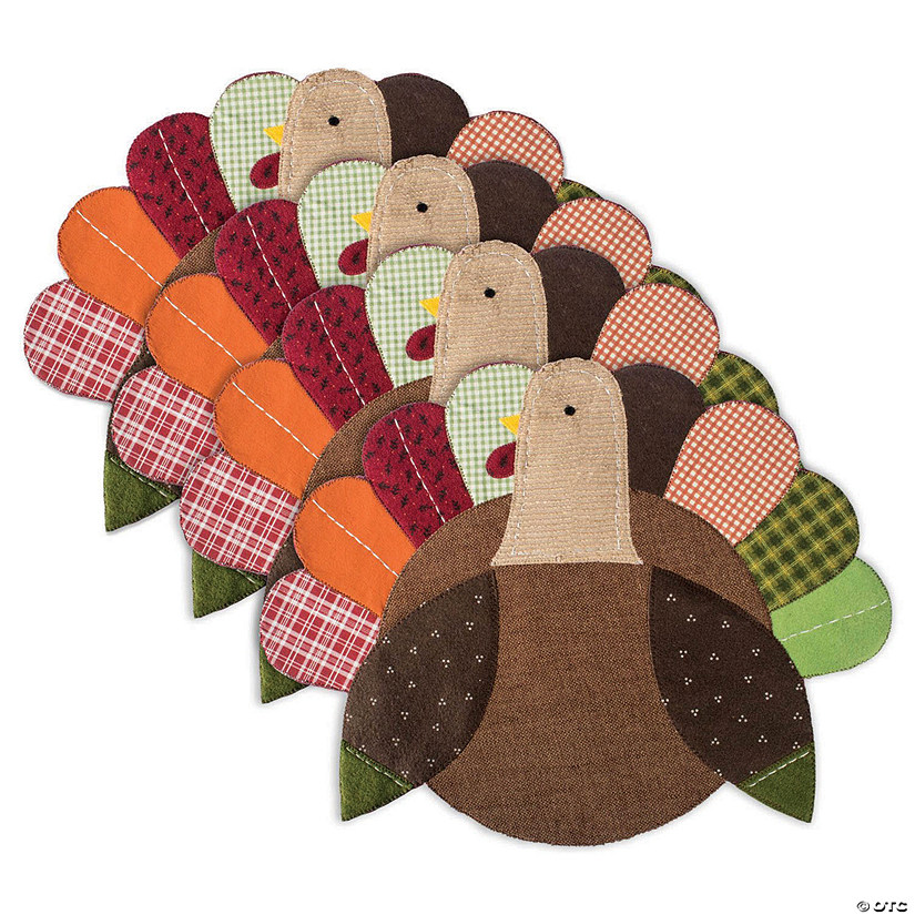 Embroidered Turkey Placemat (Set Of 4) Image