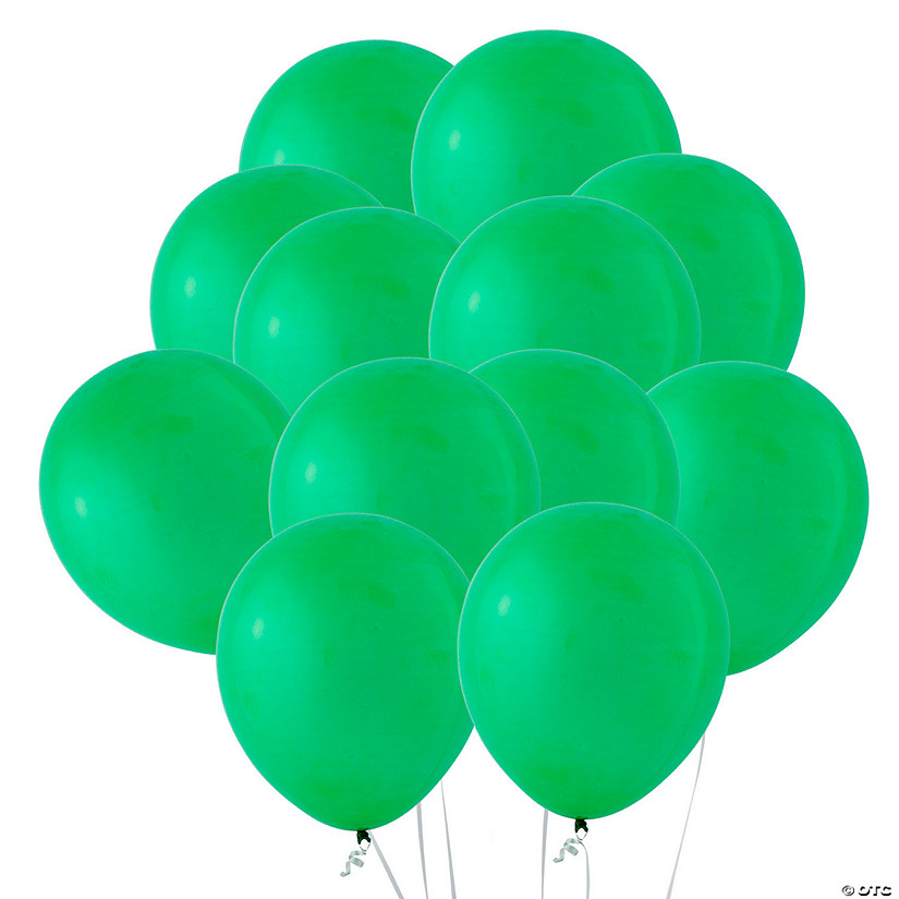 Emerald Green 11" Latex Balloons - 24 Pc. Image