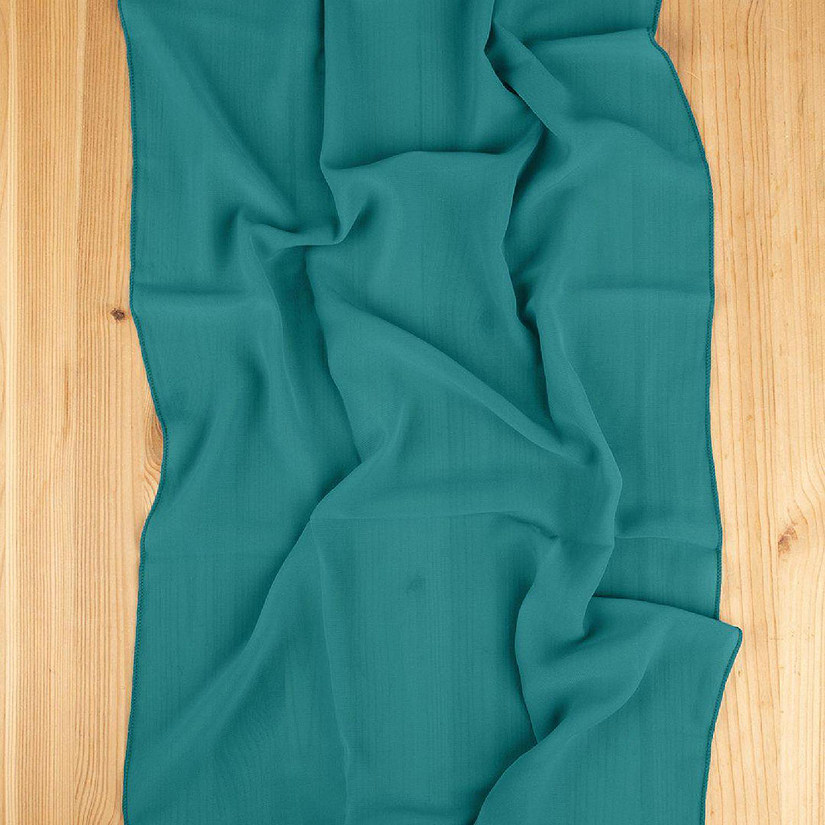 EMERALD GREEN CHIFFON TABLE RUNNERS Image