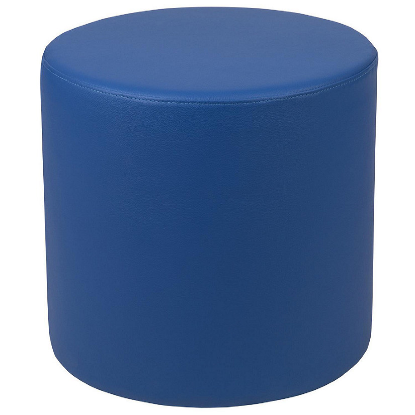Emma + Oliver 18"H Soft Seating Flexible Circle for Classrooms and Common Spaces - Blue Image