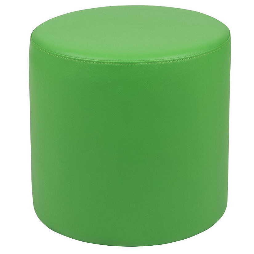 Emma + Oliver 18"H Soft Seating Flexible Circle for Classrooms and Common Spaces - Green Image