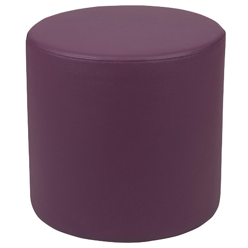 Emma + Oliver 18"H Soft Seating Flexible Circle for Classrooms and Common Spaces - Purple Image
