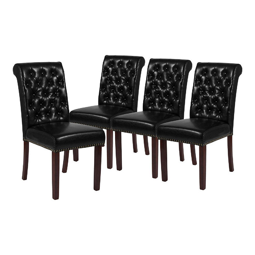 Black parsons outlet chair