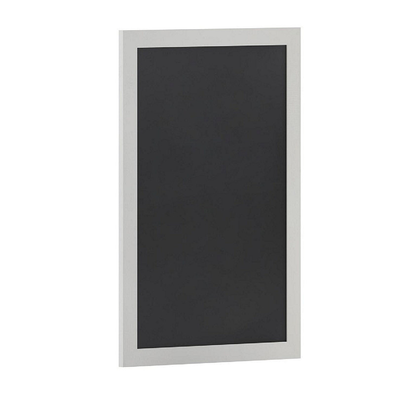 Emma + Oliver Burke Wall Hanging Chalkboard - White Wooden Frame - Magnetic Drawing Surface - 24"x36" - Vertical or Horizontal Hanging Image