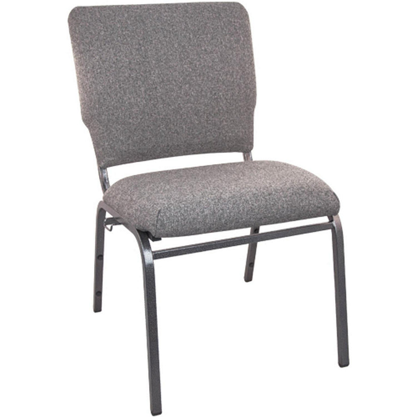 Emma + Oliver Charcoal Gray Multipurpose Church Chairs - 18.5 in. Wide Image