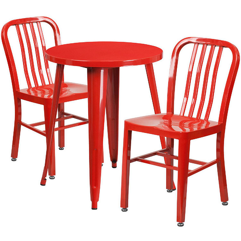 Round discount red chair