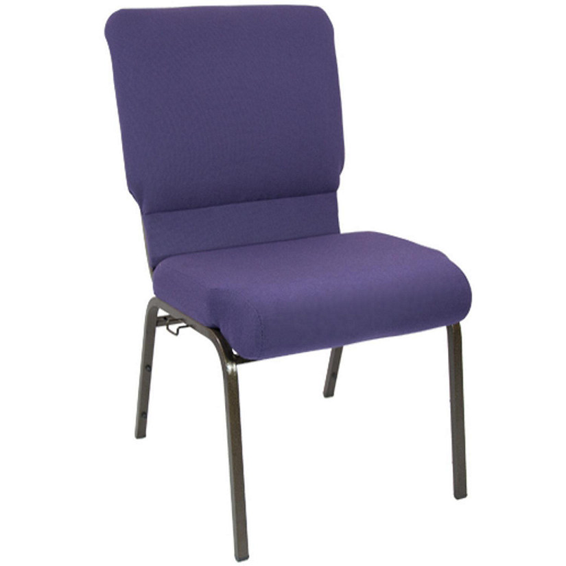 Emma + Oliver Eggplant Church Chair 18.5 in. Wide Image