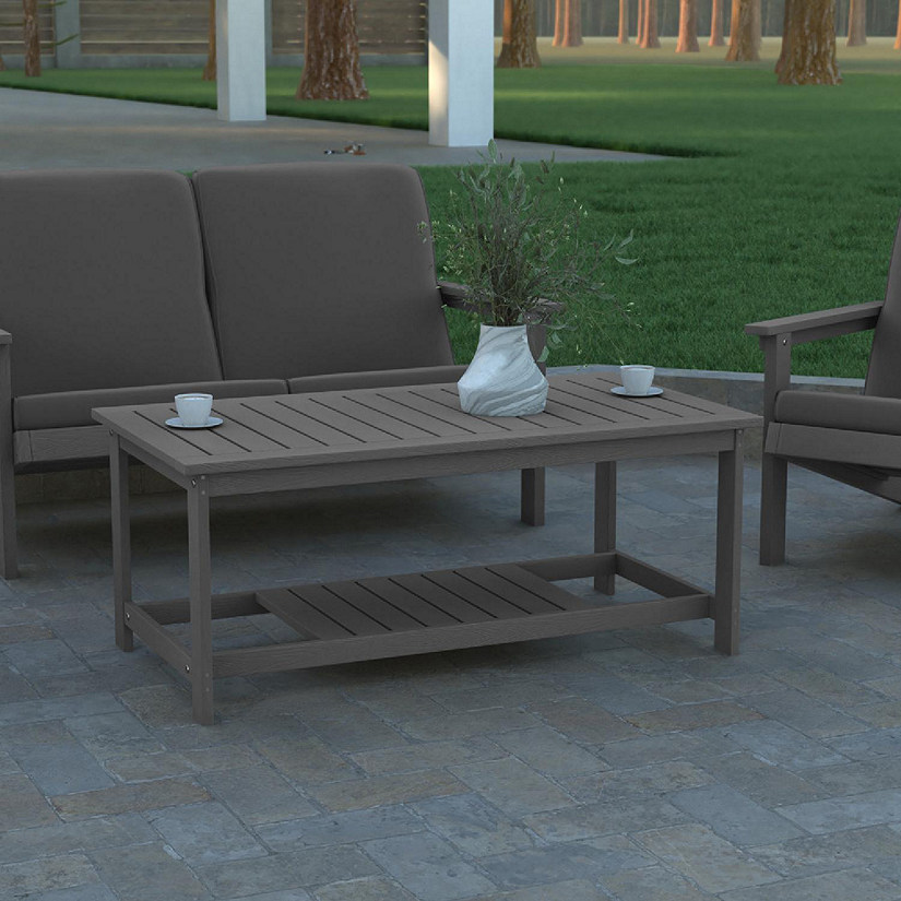 Emma + Oliver Gray Polyresin Table Image