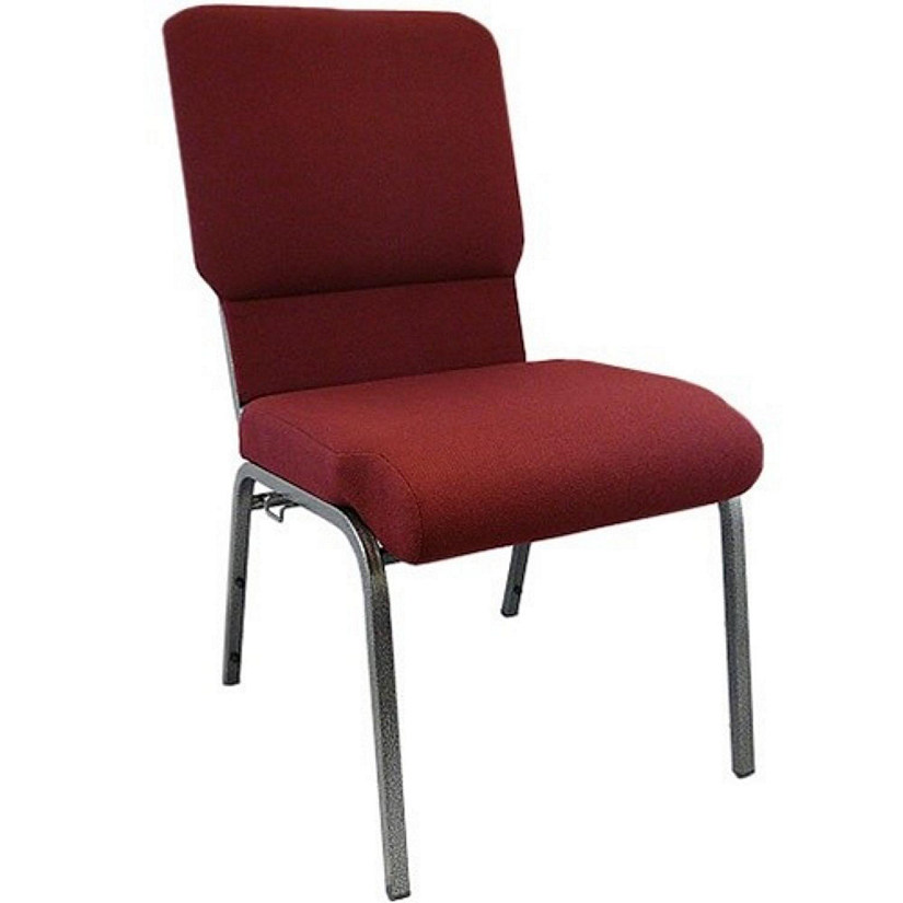 Emma + Oliver Maroon Church Chairs 18.5 in. Wide Image