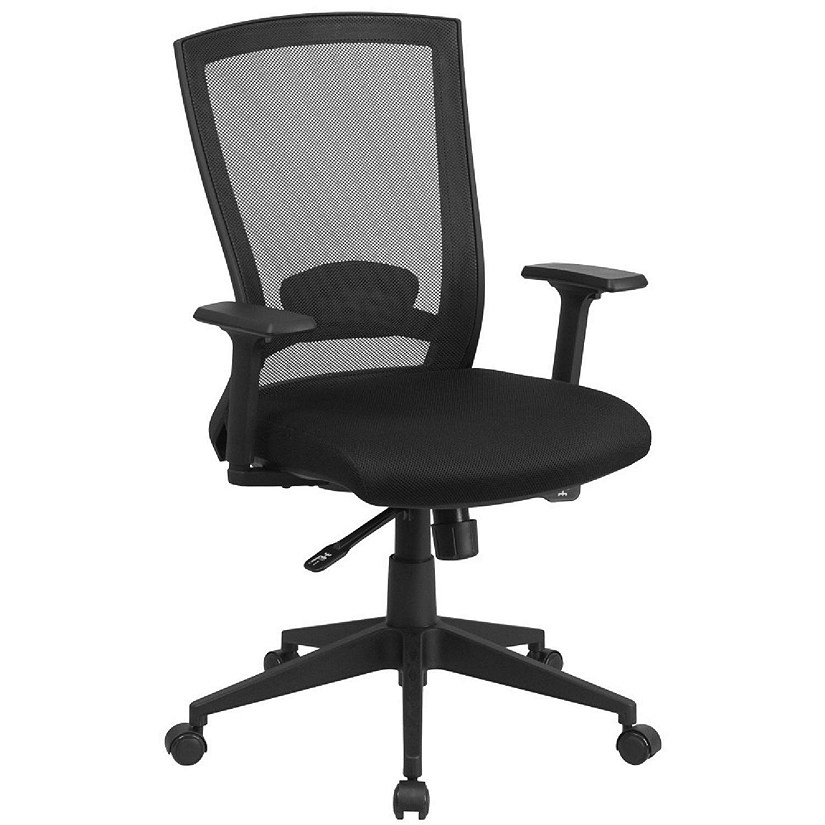 Mid-Back Mesh Computer Chair Black - Belnick