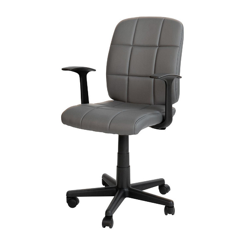 Mid-Back Yellow Mesh Padded Swivel Task Office Chair with Chrome Base