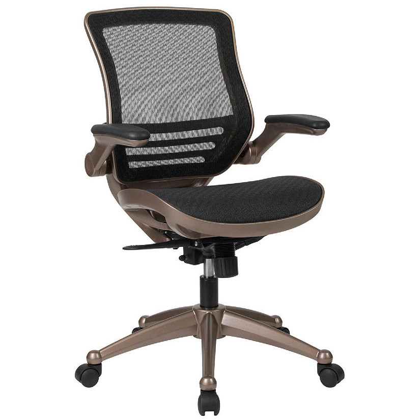 Gold frame office online chair