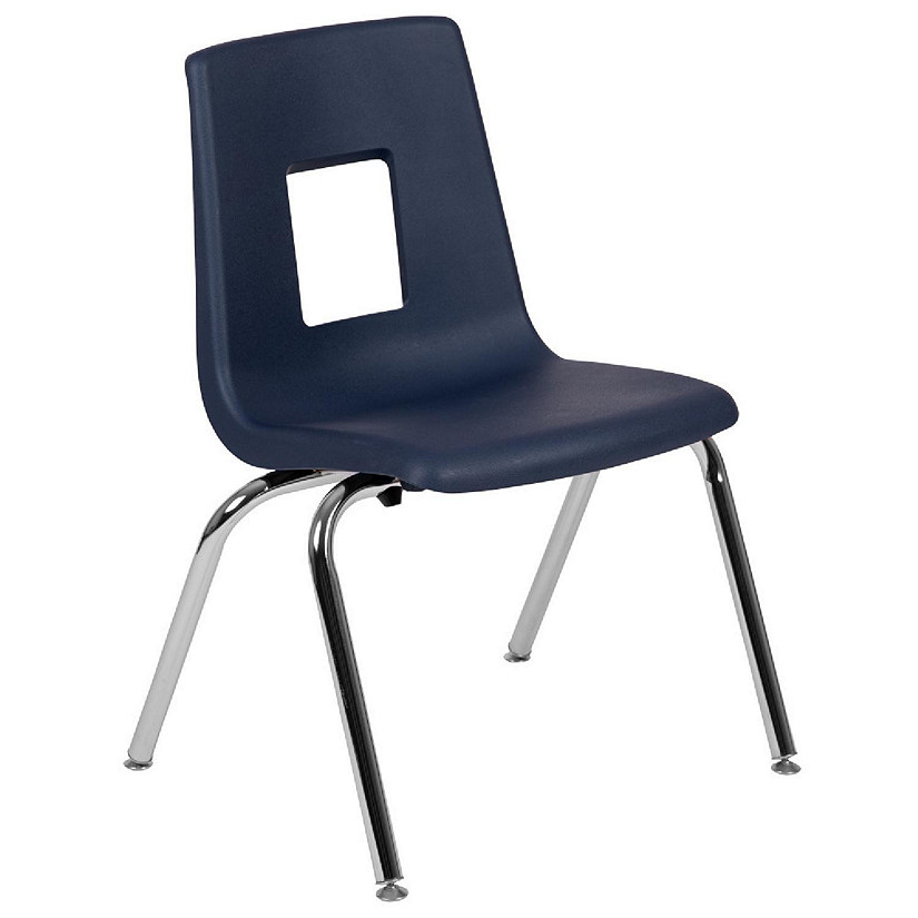 Emma + Oliver Navy Student Stack School Chair - 16-inch Image