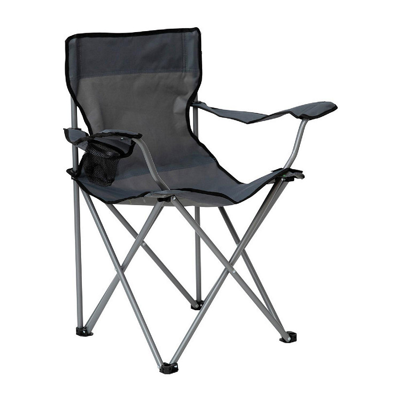 Goplus Portable 38'' Oversized High Outdoor Beach Chair Camping Fishing  Folding Chair 