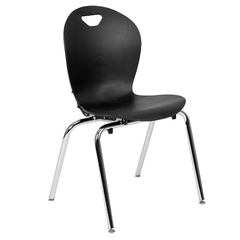 Emma + Oliver Titan Black Student Stack School Chair - 18-inch Image