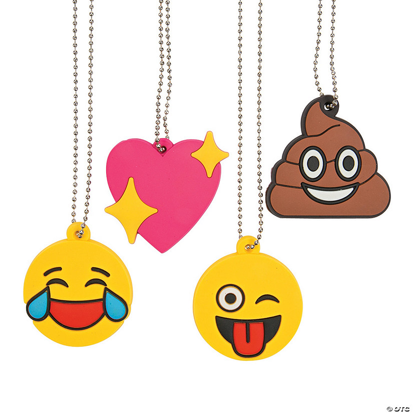 Emoji Charm Necklaces Oriental Trading