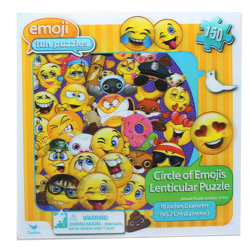 Emoji Fun 150 Piece Lenticular Jigsaw Puzzle Oriental Trading